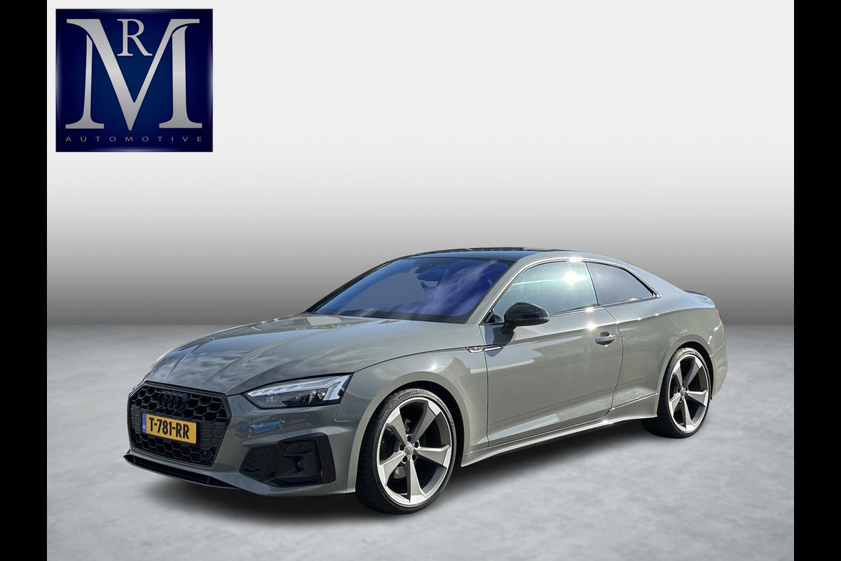 Audi A5 Coupé 40 TFSI S edition S LINE IN- EN EXTERIEUR | TOPSTAAT! | 20 INCH| LEER| CAMERA| STOELVERWARMING| MATRIX LED| QUANTUM GRIJS