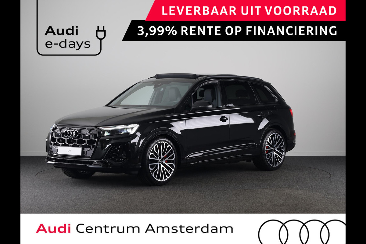 Audi Q7 Pro Line S 55 TFSI e 394 pk | Bang & Olufsen Premium 3D | Glazen panoramadak | Vierwielbesturing | Stoelventilatie/massage |