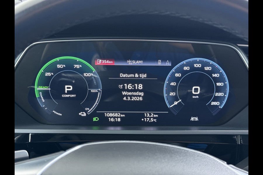 Audi e-tron 55 Quattro Edition 95kWh SOH 92% Navi Ecc Cruise Control Pdc Elek.Achterklep Luchtvering Lmv 19" Virtual Cockpit Led Isofix DAB Bluetooth 1e Eigenaar Origineel Nederlandse Auto Dealeronderhouden