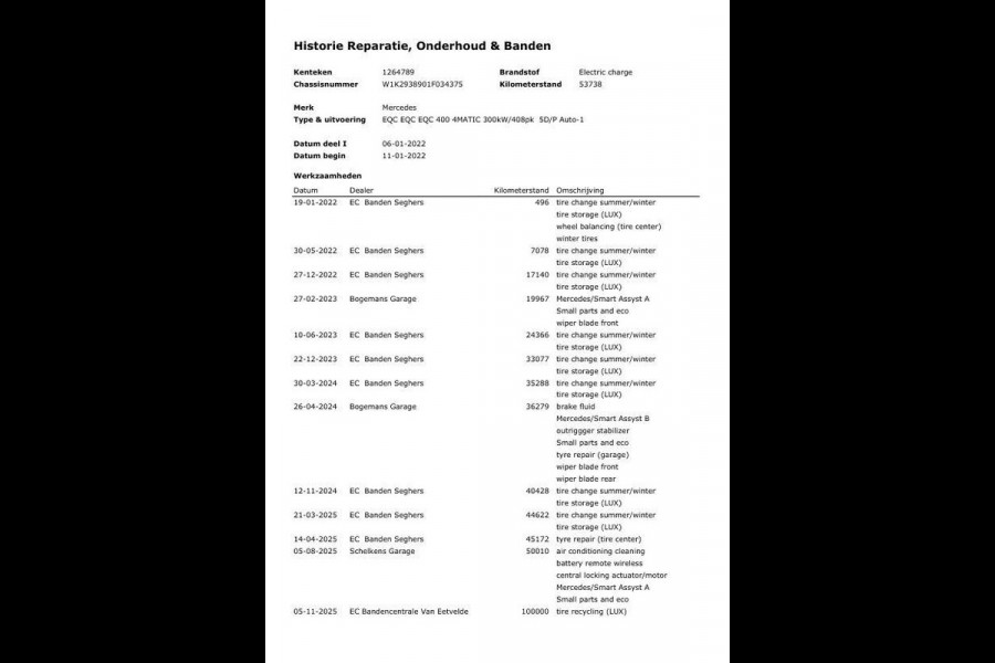 Mercedes-Benz EQC 400 4MATIC Luxury Line 80 kWh CAMERA / MEMMORY / STOELVERWARMING / LEER / DEALER ONDERHOUDEN