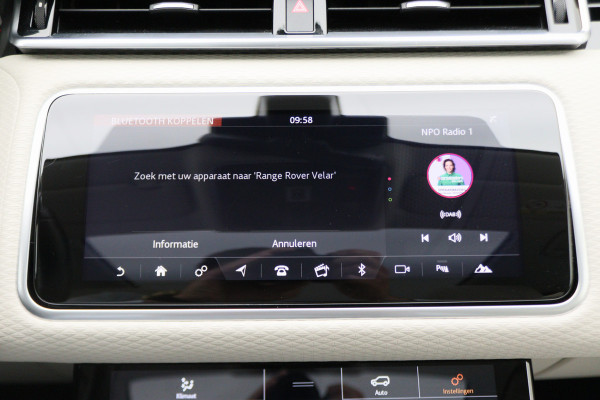 Land Rover Range Rover Velar 2.0 D180 AWD SE Automaat Leer, Panoramadak, Keyless, LED, Camera, Apple CarPlay, Trekhaak, 19''