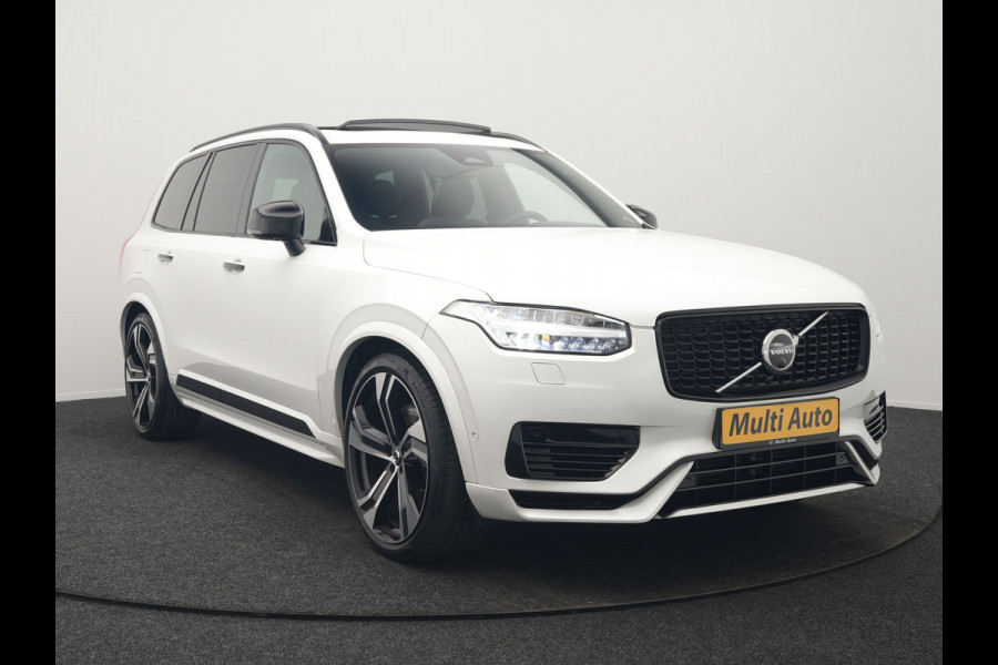 Volvo XC90 T8 Recharge AWD Ultimate Dark 7 Persoons LONG RANGE Plug In Hybrid 455pk Dealer O.H. PHEV | Trekhaak Af Fabriek | Panodak | Luchtvering | Adaptive Cruise | 360 Camera | Harman / Kardon | Lederen Sportstoelen Memory & Verwarmd | Google Assistent | Keyless | 22"L.M |