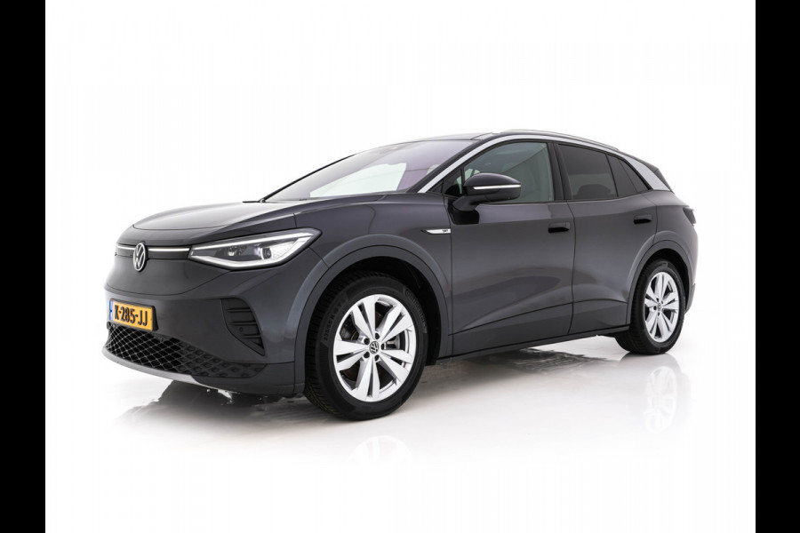 Volkswagen ID.4 First Max 77 kWh [ 3-Fase ] {SOH-81%} (INCL.BTW) Aut. *PANO | HEAD-UP | LEATHER-FABRIC | FULL-LED | MEMORY-PACK | TOP-VIEW | BLIND-SPOT | HEATED-SPORTSEATS | DIGI-COCKPIT | DAB+ | 19''ALU*