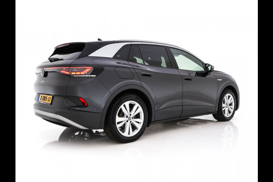 Volkswagen ID.4 First Max 77 kWh [ 3-Fase ] {SOH-81%} (INCL.BTW) Aut. *PANO | HEAD-UP | LEATHER-FABRIC | FULL-LED | MEMORY-PACK | TOP-VIEW | BLIND-SPOT | HEATED-SPORTSEATS | DIGI-COCKPIT | DAB+ | 19''ALU*