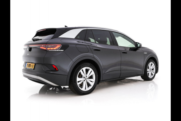 Volkswagen ID.4 First Max 77 kWh [ 3-Fase ] {SOH-81%} (INCL.BTW) Aut. *PANO | HEAD-UP | LEATHER-FABRIC | FULL-LED | MEMORY-PACK | TOP-VIEW | BLIND-SPOT | HEATED-SPORTSEATS | DIGI-COCKPIT | DAB+ | 19''ALU*