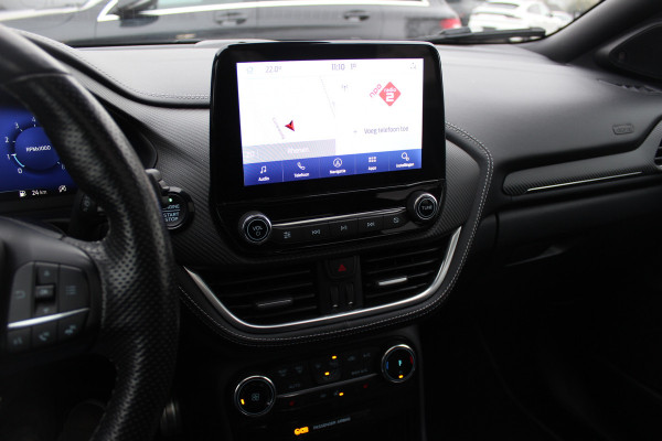 Ford Puma 1.0 EcoBoost Hybrid ST-Line X Vignale 155pk / NL Auto! / Full option! / Trekhaak / Panoramadak / Camera / Leder / CarPlay / B&O / 18'' / Keyless / Stuur+Stoelverwarming / Dodehoek / DAB / Verwarmde voorruit / ACC