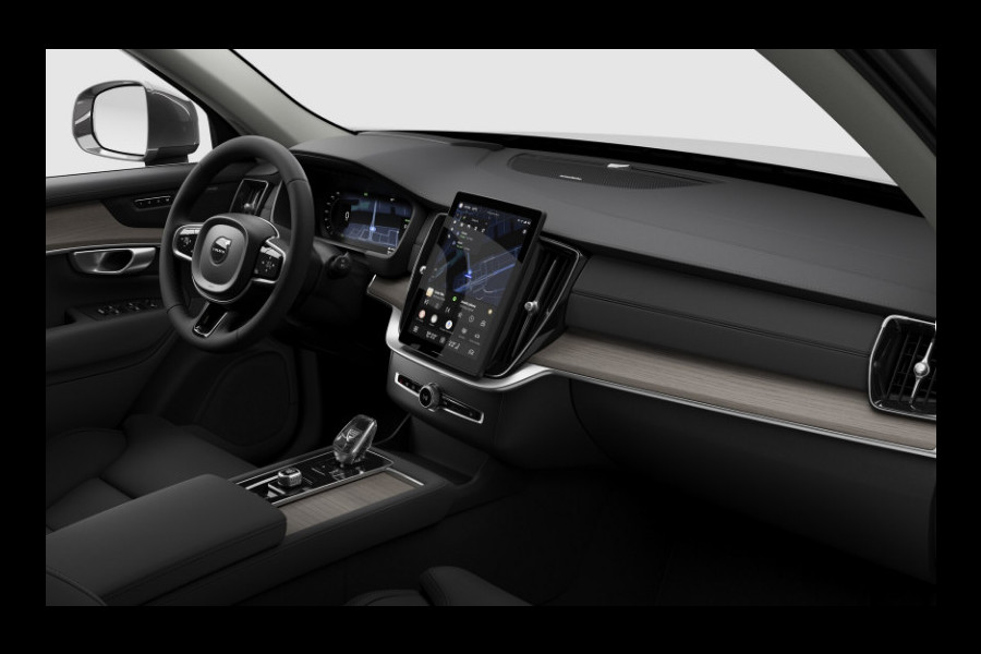 Volvo XC90 T8 455PK Automaat Plug-in hybrid AWD Ultra Bright Luchtvering / Trekhaak / Panoramadak / Google services / Elektrisch bedienbare voorstoelen met geheugen / Stoelverwarming voor en achter