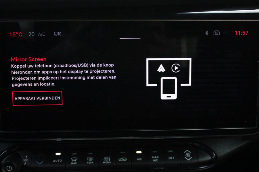 Alfa Romeo junior Alfa Romeo Junior ELETTRICA SPECIALE 156PK 54 kWh | PANORAMISCH SCHUIF/KANTEL DAK | BICOLOR DAK (ZWART DAK) | TECHNOLOGIE PAKKET (O.A. FULL LED ADAPTIVE MATRIX KOPLAMPEN/DODEHOEK DETECTIE/DRAADLOZE TELEFOONLADER/ACHTERUITRIJ CAMERA/PARKEERSENSOREN VOOR, ACHTER,ZIJKANT) | DRAADLOZE APPLE CARPLAY/ANDROID AUTO | CLIMATE CONTROL | ELEKTRISCH BEDIENBARE ACHTERKLEP | STOEL VERWARMING | ELEKTRISCH BEDIENBARE VOORSTOEL | VERKEERSBORDEN HERKENNING | ADAPTIVE CRUISE CONTROL | KEYLESS ENTRY/START |