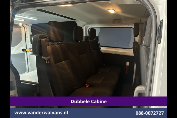 Ford Transit Custom 2.0 TDCI 130pk L2H1 Dubbele Cabine Euro6 Airco | 6-Zits | Camera | LED | Cruisecontrol | 2800kg Trekhaak Android Auto, Verwarmde voorruit, Stoelverwarming, Parkeersensoren, Dakdragers