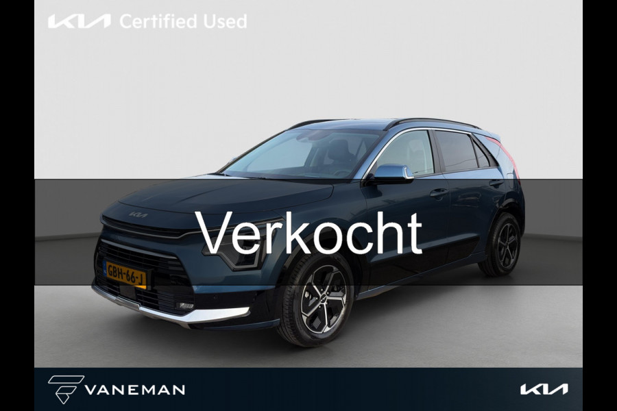 Kia Niro 1.6 GDi Hybrid DynamicPlusLine HUD | Leder | Stoel- en Stuurverwarming | Adapt. Cruise | Schuif/Kanteldak | Elektr. Achterklep |