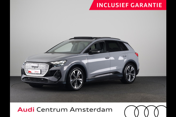 Audi Q4 e-tron 40 S-line 77kWh 204pk | Panoramadak| Navigatie | Parkeercamera | Lederen bekleding | Keyless pakket | Head up display