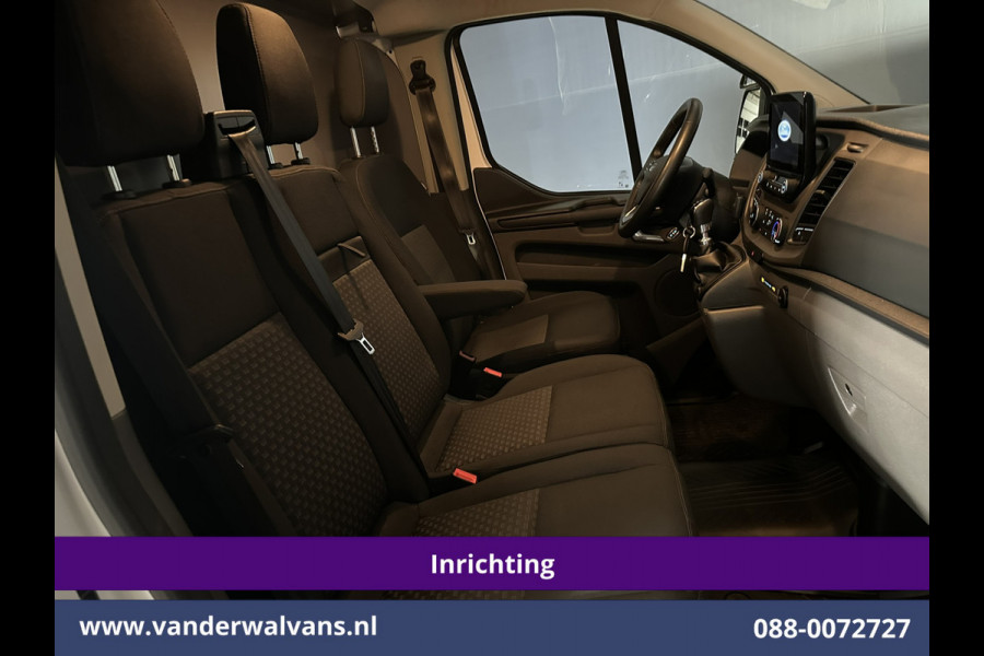 Ford Transit Custom 2.0 TDCI 130pk L2H1 Inrichting Euro6 Airco | Camera | 2800kg Trekhaak | LED | Android Auto Cruisecontrol, Verwarmde voorruit, Stoelverwarming, Parkeersensoren, Bijrijdersbank