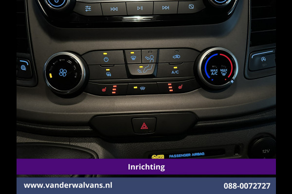Ford Transit Custom 2.0 TDCI 130pk L2H1 Inrichting Euro6 Airco | Camera | 2800kg Trekhaak | LED | Android Auto Cruisecontrol, Verwarmde voorruit, Stoelverwarming, Parkeersensoren, Bijrijdersbank
