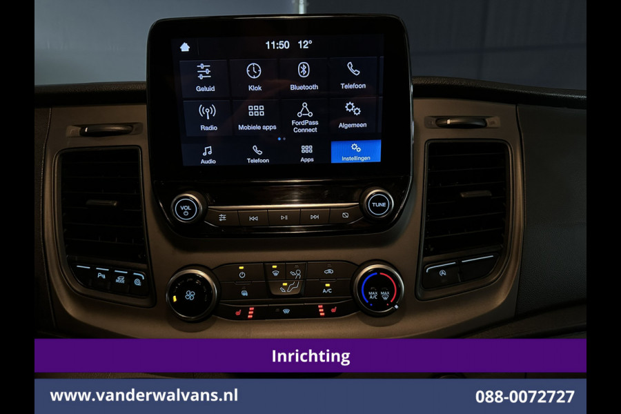 Ford Transit Custom 2.0 TDCI 130pk L2H1 Inrichting Euro6 Airco | Camera | 2800kg Trekhaak | LED | Android Auto Cruisecontrol, Verwarmde voorruit, Stoelverwarming, Parkeersensoren, Bijrijdersbank