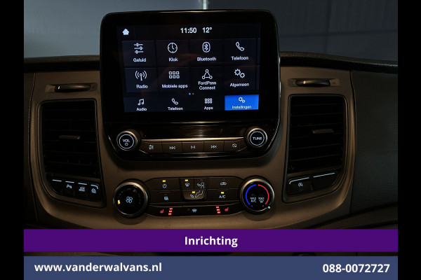 Ford Transit Custom 2.0 TDCI 130pk L2H1 Inrichting Euro6 Airco | Camera | 2800kg Trekhaak | LED | Android Auto Cruisecontrol, Verwarmde voorruit, Stoelverwarming, Parkeersensoren, Bijrijdersbank