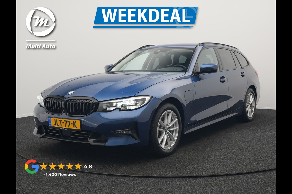 BMW 3 Serie Touring 330e Sportline Plug In Hybrid 293pk Dealer O.H PHEV | Adaptive Cruise | Apple Carplay | Lederen Sportstoelen Verwarmd | Blis | Lane Assist | Front Assist | Navigatie | Virtual | DAB |
