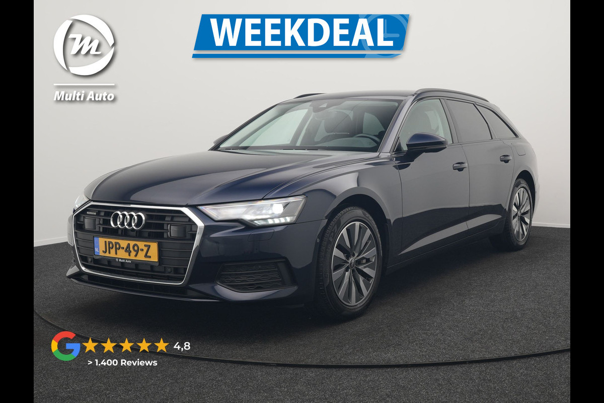 Audi A6 Avant 50 TFSI e Quattro Advanced edition PHEV 300pk Dealer O.H. | Adaptive Cruise | Lederen Sportstoelen Verwarmd | Stuur Verwarmd | Apple Carplay | Keyless | Virtual | Navigatie | DAB | Plug In Hybrid