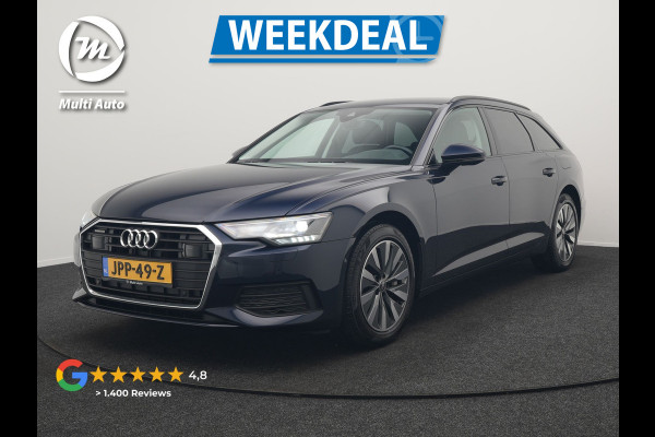 Audi A6 Avant 50 TFSI e Quattro Advanced edition Plug In Hybrid 300pk Dealer O.H. PHEV | Adaptive Cruise | Lederen Sportstoelen Verwarmd | Stuur Verwarmd | Apple Carplay | Keyless | Virtual | Navigatie | DAB |