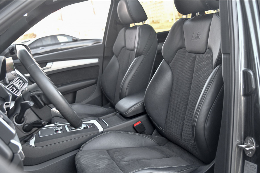 Audi Q5 55 TFSI e quattro Competition 3x S-Line. Luchtv, Pano, ACC, B&O, Camera, Keyless, Matrix, CarPlay, Dodeh!