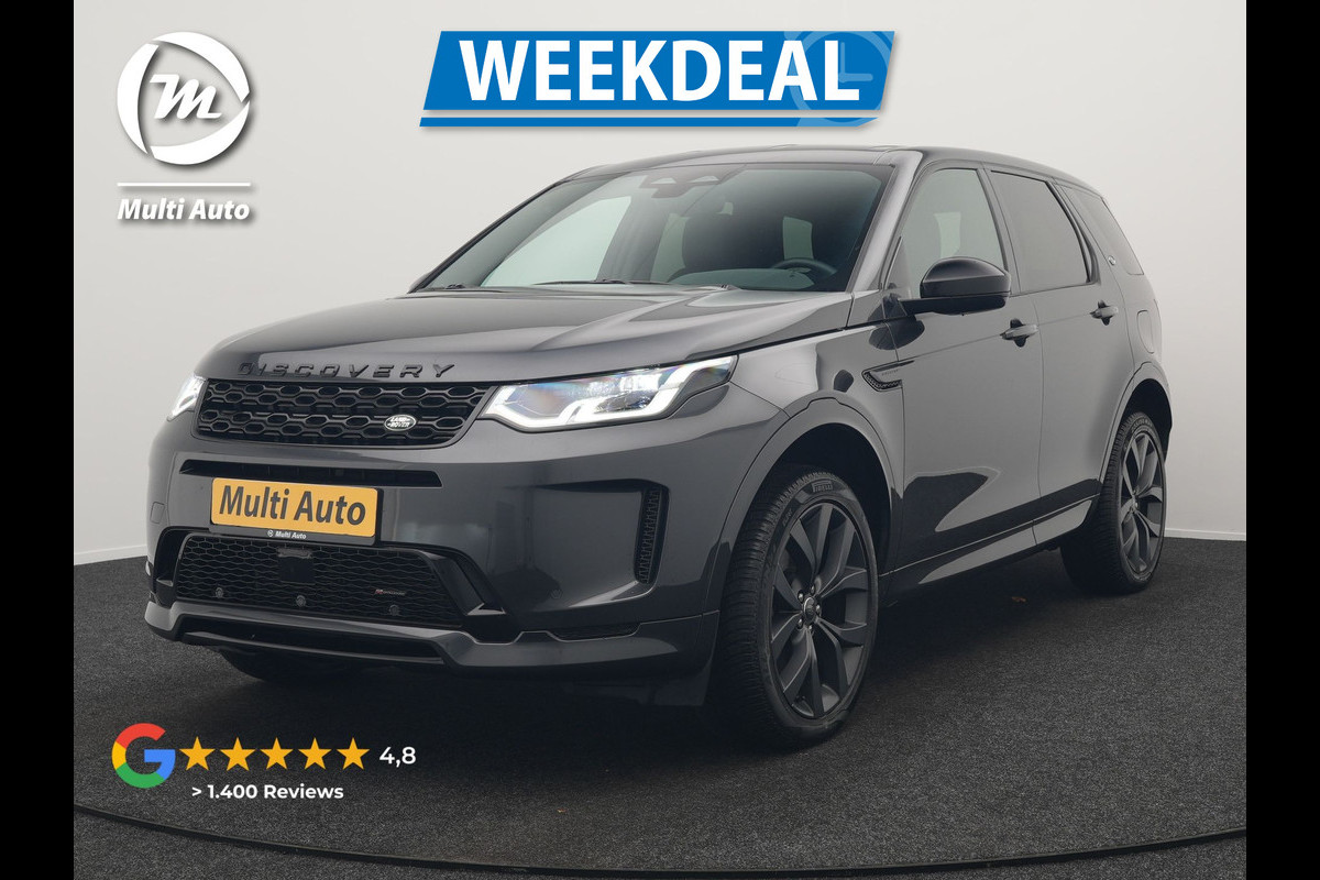 Land Rover Discovery Sport P300e R-Dynamic PHEV 300pk Dealer O.H. | Adaptive Cruise | Trekhaak Afn. | Camera | Lederen Sportstoelen Memory & Verwarmd | Apple Carplay | Keyless | Blis | Stuur Verwarmd | Navigatie | DAB | 20"L.M | Plug In Hybrid
