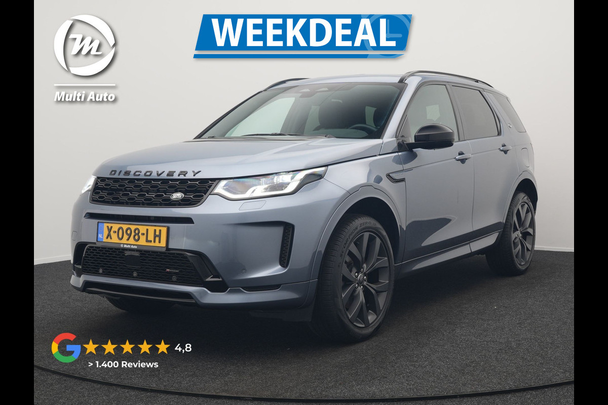 Land Rover Discovery Sport P300e R-Dynamic HSE PHEV 300pk Dealer O.H. | Trekhaak Afn. |  Adaptive Cruise | Camera | Meridian Audio | Alcantara Sportstoelen Memory & Verwarmd | Stuur Verwarmd | Apple Carplay | Keyless | Blis | Navigatie | DAB | Plug In Hybrid