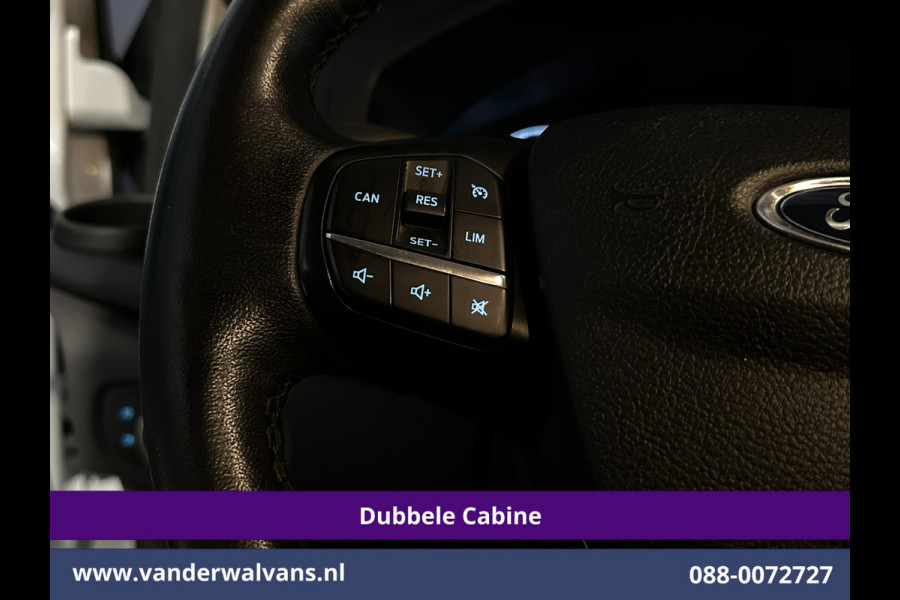 Ford Transit Custom 2.0 TDCI 130pk L2H1 Dubbele Cabine Euro6 inrichting | Airco | 5-Zits | LED | Cruisecontrol Stoelverwarming, Parkeersensoren, Achterklep