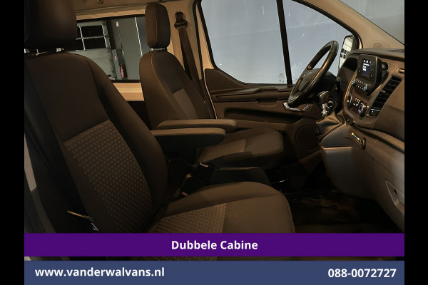 Ford Transit Custom 2.0 TDCI 130pk L2H1 Dubbele Cabine Euro6 inrichting | Airco | 5-Zits | LED | Cruisecontrol Stoelverwarming, Parkeersensoren, Achterklep