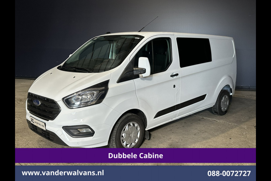 Ford Transit Custom 2.0 TDCI 130pk L2H1 Dubbele Cabine Euro6 inrichting | Airco | 5-Zits | LED | Cruisecontrol Stoelverwarming, Parkeersensoren, Achterklep