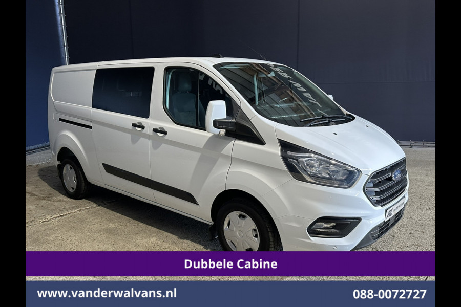 Ford Transit Custom 2.0 TDCI 130pk L2H1 Dubbele Cabine Euro6 inrichting | Airco | 5-Zits | LED | Cruisecontrol Stoelverwarming, Parkeersensoren, Achterklep