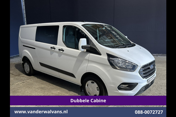 Ford Transit Custom 2.0 TDCI 130pk L2H1 Dubbele Cabine Euro6 inrichting | Airco | 5-Zits | LED | Cruisecontrol Stoelverwarming, Parkeersensoren, Achterklep