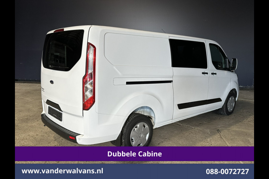 Ford Transit Custom 2.0 TDCI 130pk L2H1 Dubbele Cabine Euro6 inrichting | Airco | 5-Zits | LED | Cruisecontrol Stoelverwarming, Parkeersensoren, Achterklep