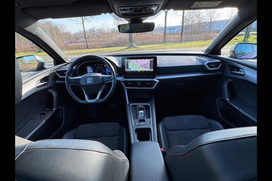 Seat Leon Sportstourer 1.0 eTSI AUTOMAAT FR Business Intense, VOL OPTIES, panoramadak, dealer onderhoud,trekhaak, 1 e eig, NL auto