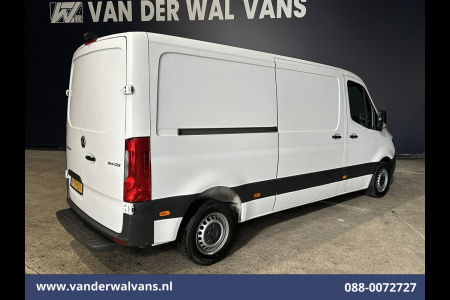 Mercedes-Benz Sprinter 314 CDI 143pk L2H1 Euro6 Airco | Camera | Navigatie | Apple Carplay | Android Auto | Cruisecontrol Chauffeursstoel, Bijrijdersbank