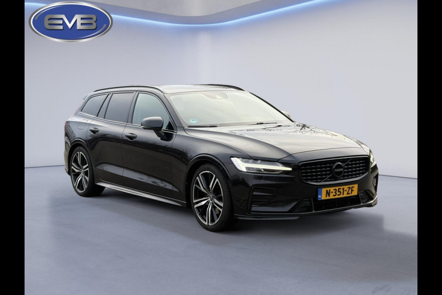 Volvo V60 2.0 B4 205 pk R-Design sport, Black edition, vele opties, sport leder, dealer onderhouden, 1 e eigenaar, NL auto met nap