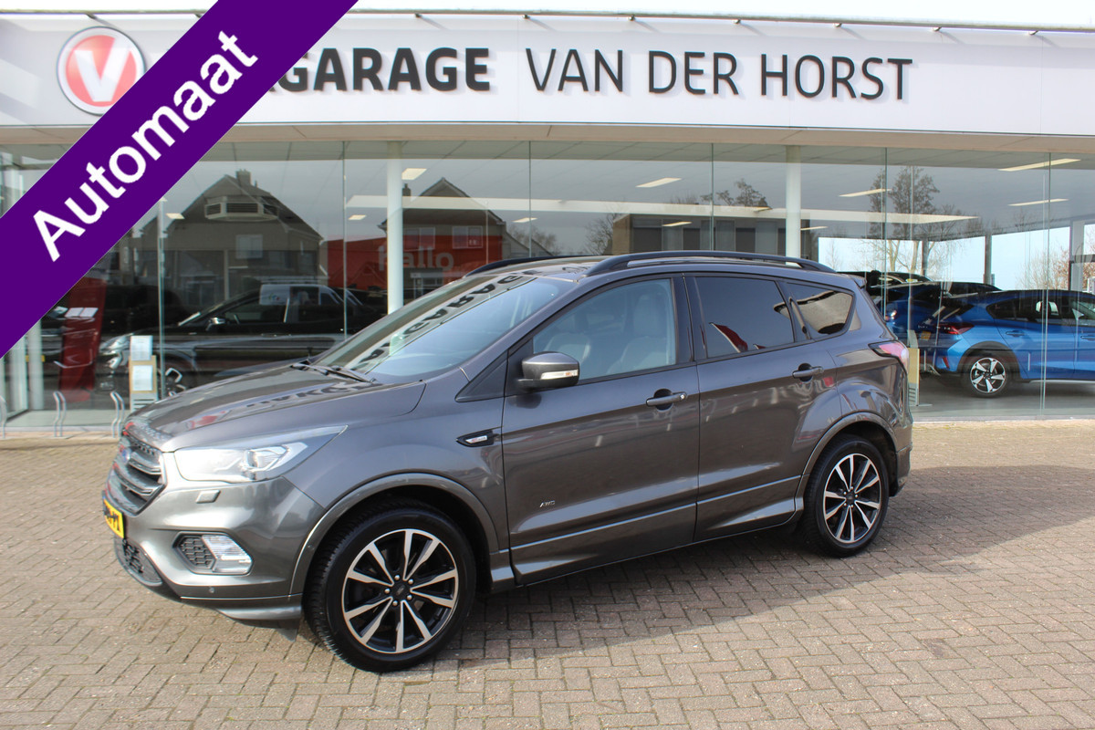 Ford Kuga 1.5 EcoBoost ST Line , 180pk , AWD , 1800kg Trekgewicht Climate control , Navigatie , Camera , Trekhaak Panorama/schuif kantel dak , Dealeronderhouden