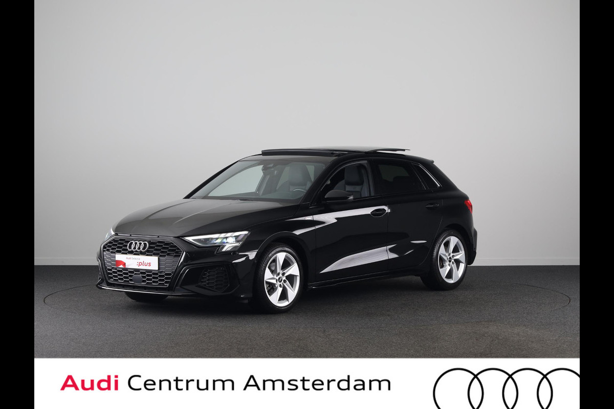 Audi A3 Sportback 35 TFSI S edition 150 pk S-tronic | Verlengde garantie | Navigatie | Panoramadak | Parkeersensoren (Park assist) | B&O Soundsystem | S-Line |