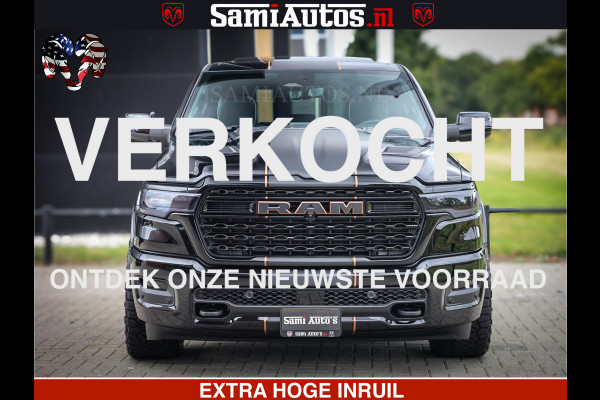 Dodge Ram 1500 Limited Night H.O 540HP 706Nm | Massage + Full Option | De Meest Luxe en Volle Pick-Up in zijn Klasse | Comfortabele Dubbele Cabine met Royale 5 Zitplaatsen | BPM vrij | Nu Leverbaar uit Voorraad | Voorraad Nr 2338 - 5404