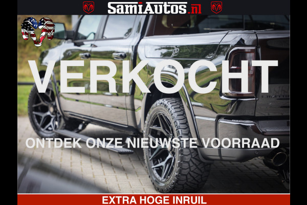 Dodge Ram 1500 Limited Night H.O 540HP 706Nm | Massage + Full Option | De Meest Luxe en Volle Pick-Up in zijn Klasse | Comfortabele Dubbele Cabine met Royale 5 Zitplaatsen | BPM vrij | Nu Leverbaar uit Voorraad | Voorraad Nr 2338 - 5404
