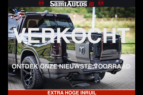 Dodge Ram 1500 Limited Night H.O 540HP 706Nm | Massage + Full Option | De Meest Luxe en Volle Pick-Up in zijn Klasse | Comfortabele Dubbele Cabine met Royale 5 Zitplaatsen | BPM vrij | Nu Leverbaar uit Voorraad | Voorraad Nr 2338 - 5404