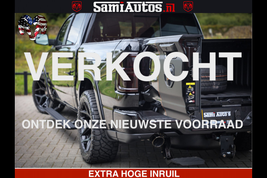 Dodge Ram 1500 Limited Night H.O 540HP 706Nm | Massage + Full Option | De Meest Luxe en Volle Pick-Up in zijn Klasse | Comfortabele Dubbele Cabine met Royale 5 Zitplaatsen | BPM vrij | Nu Leverbaar uit Voorraad | Voorraad Nr 2338 - 5404