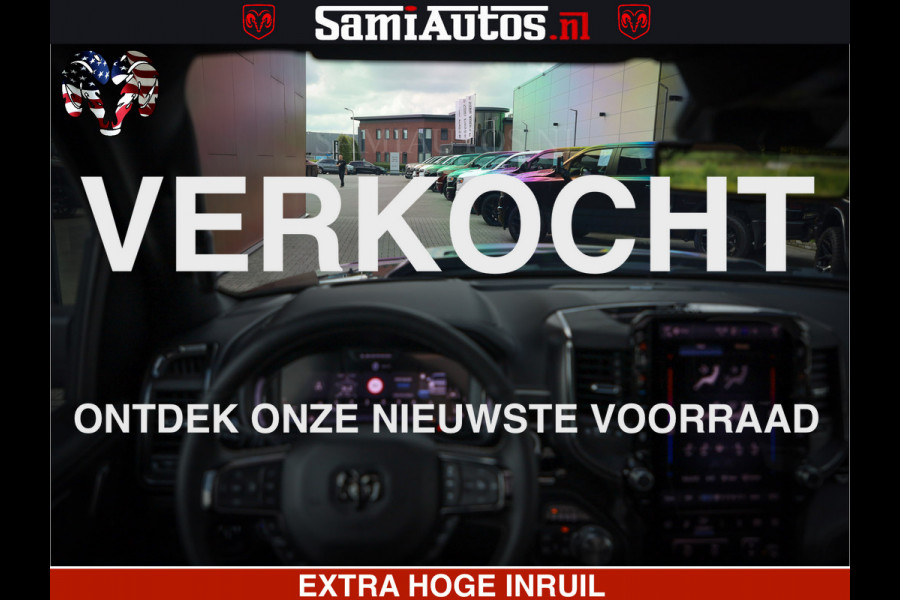 Dodge Ram 1500 Limited Night H.O 540HP 706Nm | Massage + Full Option | De Meest Luxe en Volle Pick-Up in zijn Klasse | Comfortabele Dubbele Cabine met Royale 5 Zitplaatsen | BPM vrij | Nu Leverbaar uit Voorraad | Voorraad Nr 2338 - 5404