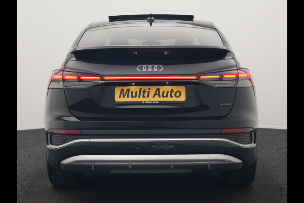 Audi Q4 Sportback e-tron 50 Quattro S Line 77 kWh 300pk Dealer O.H. | Trekhaak Af Fabriek | Panodak | Adaptive Cruise | Head Up | Camera | Matrix LED | Lederen Sportstoelen Verwarmd | Sfeerverlichting | Apple Carplay | Keyless | Blis | 20"L.M | Navigatie |