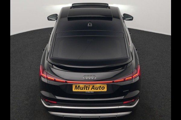 Audi Q4 e-tron 50 Quattro S Line 77 kWh 300pk Dealer O.H. | Trekhaak Af Fabriek | Panodak | Adaptive Cruise | Head Up | Camera | Matrix LED | Lederen Sportstoelen Verwarmd | Sfeerverlichting | Apple Carplay | Keyless | Blis | 20"L.M | Navigatie |