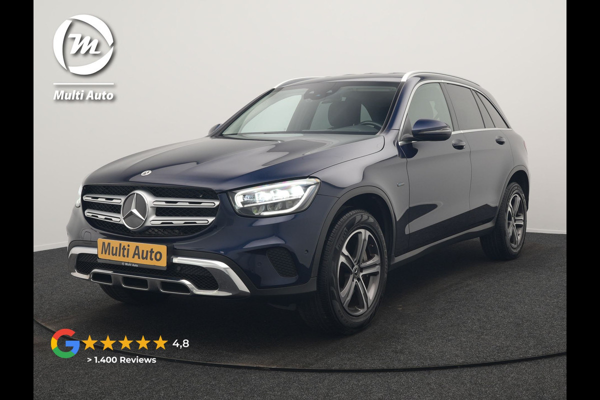 Mercedes-Benz GLC 300e 4MATIC Business Solution Luxury Plug In Hybrid 320pk Dealer O.H. PHEV | Trekhaak Af Fabriek | Head Up | Camera | Lederen Sportstoelen Memory & Verwarmd | Apple Carplay | Navigatie | DAB | Cruise Control |