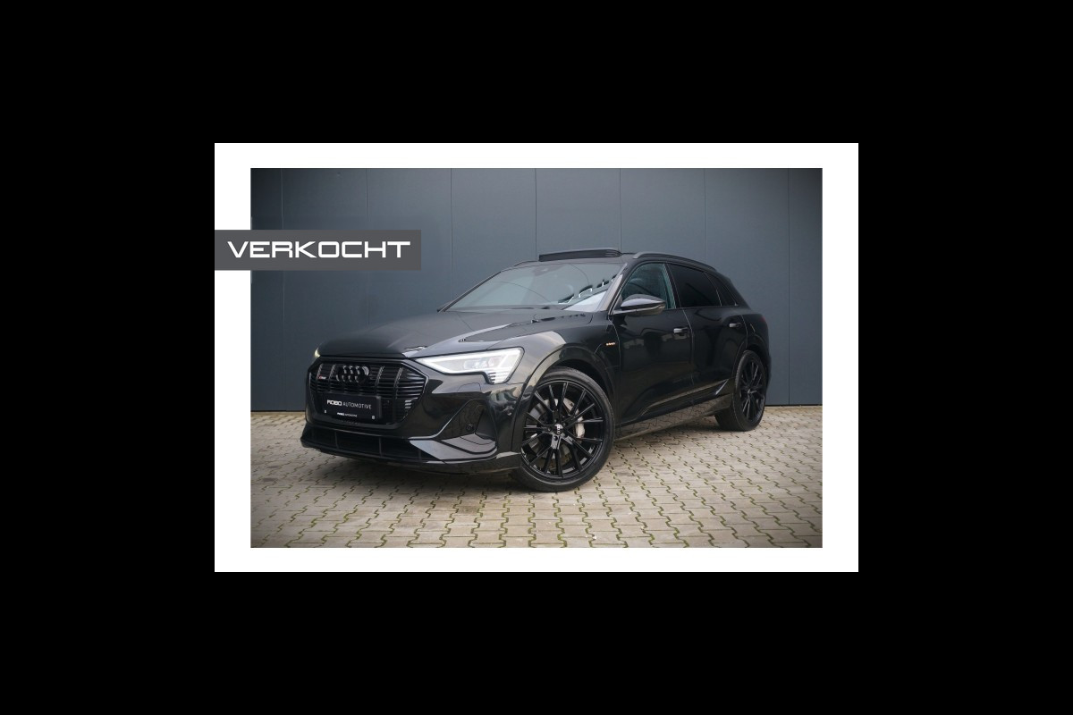 Audi e-tron e-tron 50 quattro Launch edition Black 71 kWh S-Line | Panoramadak | Stoelverwarming | Adaptive Cruise Control | Memory Seat | Parkeersensoren | Keyless | Apple Carplay
