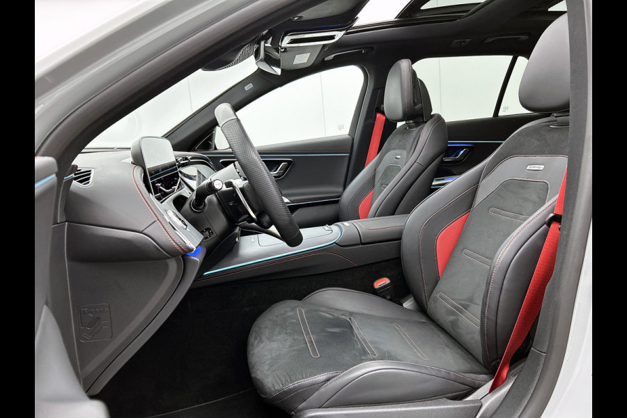 Mercedes-Benz E-Klasse Estate Mercedes-AMG 53 4MATIC+ Night Pakket 1+2 | Panoramadak | 21 Inch AMG Velgen | Burmester® | Trekhaak | AMG Real Performance Sound. Inclusief 24 maanden MB Certified garantie voor Europa.