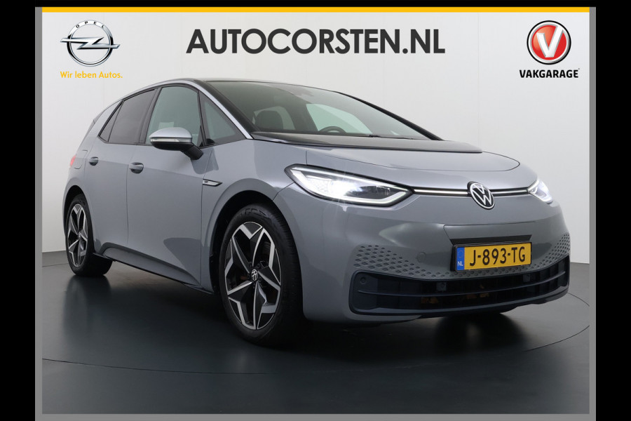 Volkswagen ID.3 First Plus 62kWh Navi-Pro Adap.Cruise Camera Matrix led 19" Ecc Apple Carplay Android Auto SOH 86% Stoel+Stuurverwarming Lmv Privacy Glas Keyless Rijstrooksensor 1e Eigenaar Origineel Nederlandse Auto