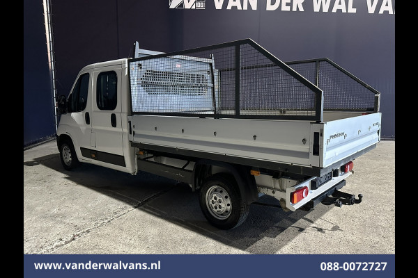 Peugeot Boxer 2.0 BlueHDI 130pk Pick up Dubbel Cabine Open laadbak Euro6 Airco | 7-Zits | Trekhaak | Navigatie