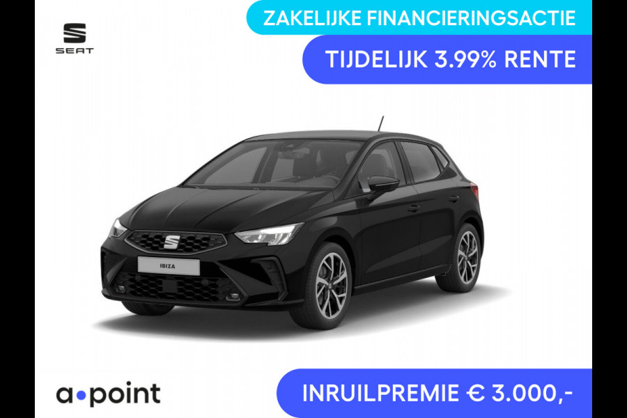 Seat Ibiza 1.0 EcoTSI Style Business Connect | DSG Automaat | Velgen 'Dynamic Machined' 17 inch lichtmetaal | Safe & Driving Pack M | Verwarmbare Voorstoelen | Parkeersensoren V+A | Achteruitrij Camera