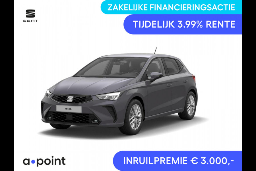 Seat Ibiza Style 1.0 EcoTSI 95 PK | Premium Lak 'Graphene Grey' | Apple Carplay | Park Assist | Cruise Control